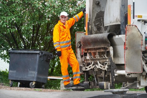 Efficient steps for waste clearance on site